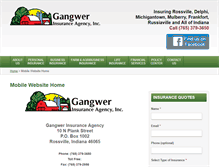 Tablet Screenshot of gangwerinsurance.com